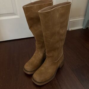 Steve Madden Riggs Leather Knee-High Boots
